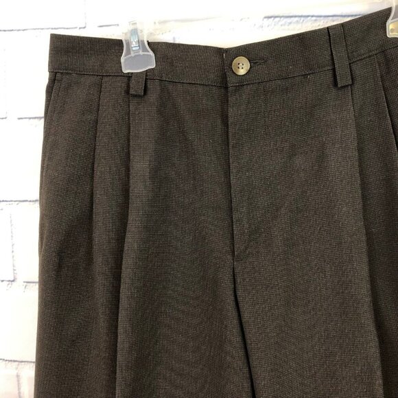 Khakis Levi Strauss Signature Mens 36/32 Classic Fit Career Pants Double Pleated - Picture 4 of 9